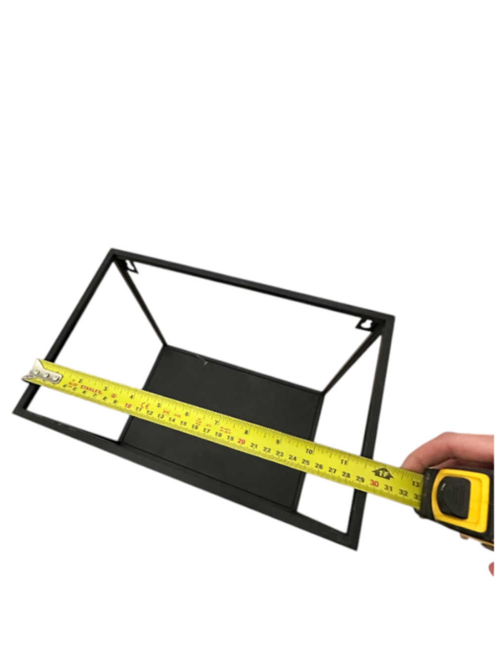 3 Piece Iron Bracket Shelf Black Metal Wall Display Shelves - Picture 9 of 10